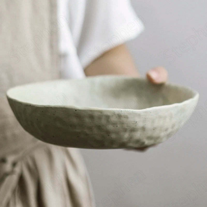 Modern White Textured Dinnerware