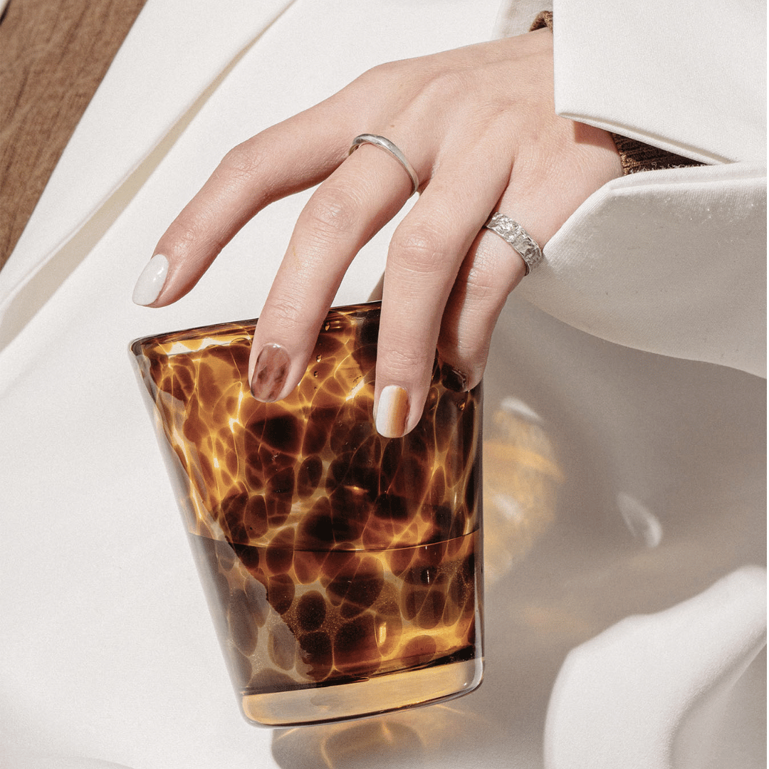 Tortoiseshell Glass Tumbler