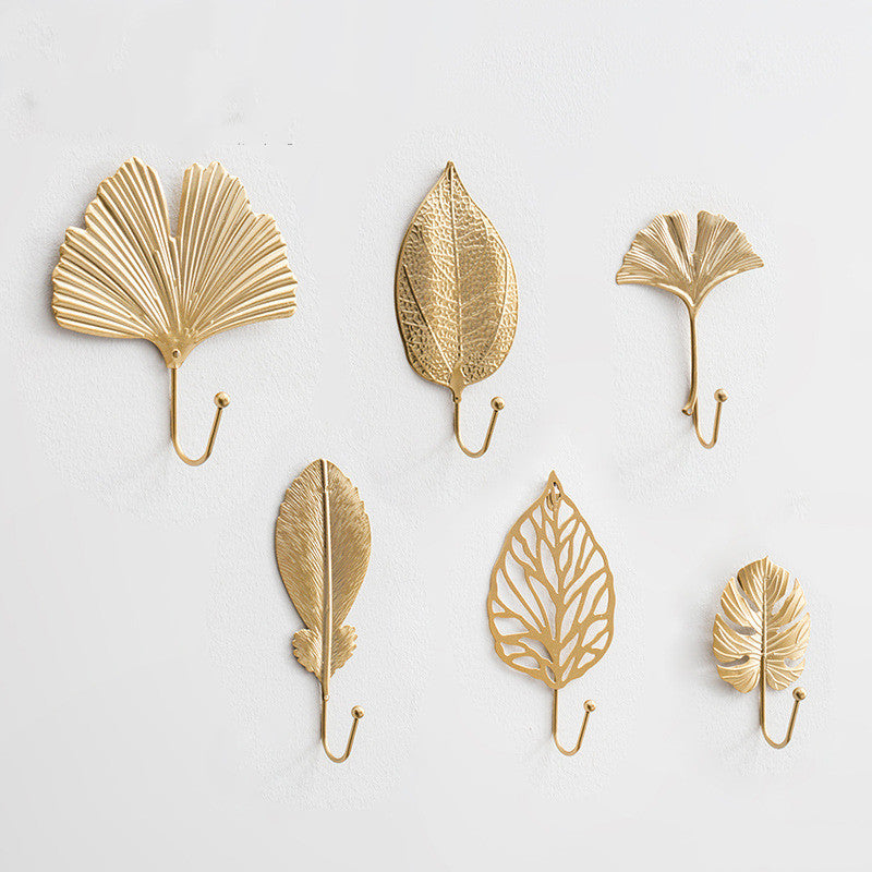Golden Gleam Retro Wall Hooks