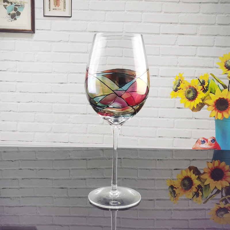 Luna Mosaic Wine Glass