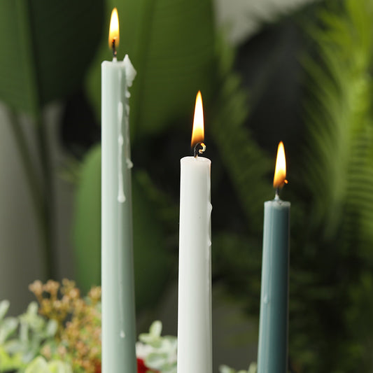 Chromatic Illumination: Colorful Candlesticks