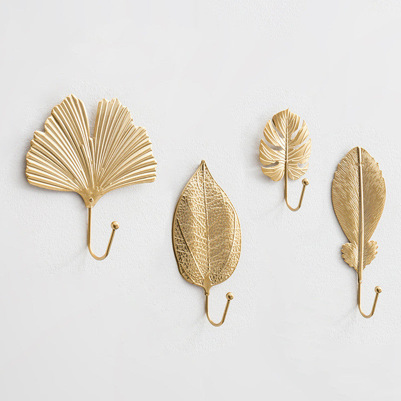 Golden Gleam Retro Wall Hooks