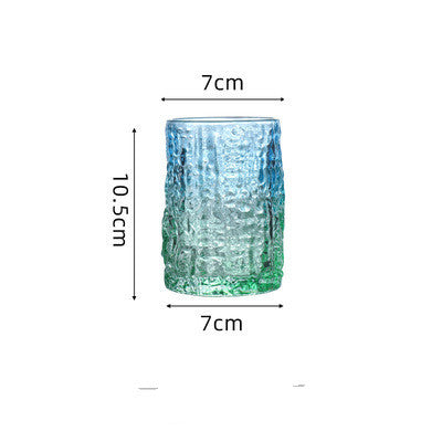 Gradient Colour Glass Tumbler