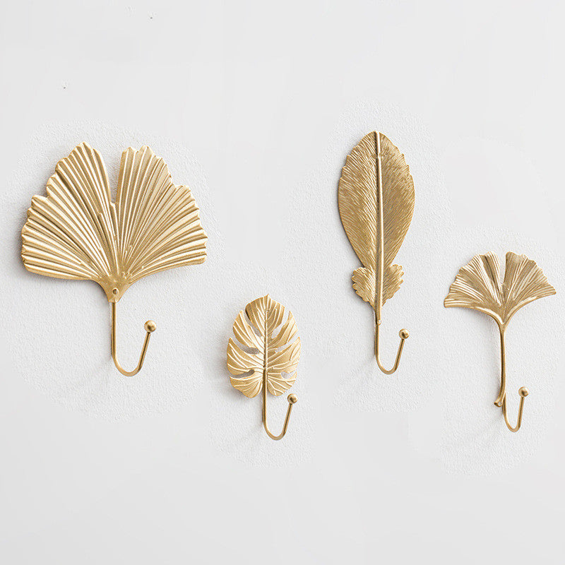 Golden Gleam Retro Wall Hooks