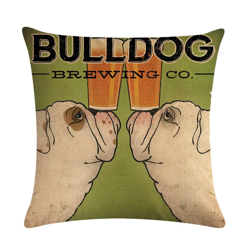 Vintage Paws: Dog-Themed Cushion Covers