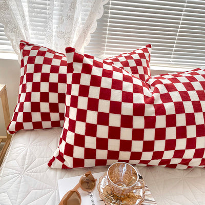 Cozy Checker Flannel Pillowcase