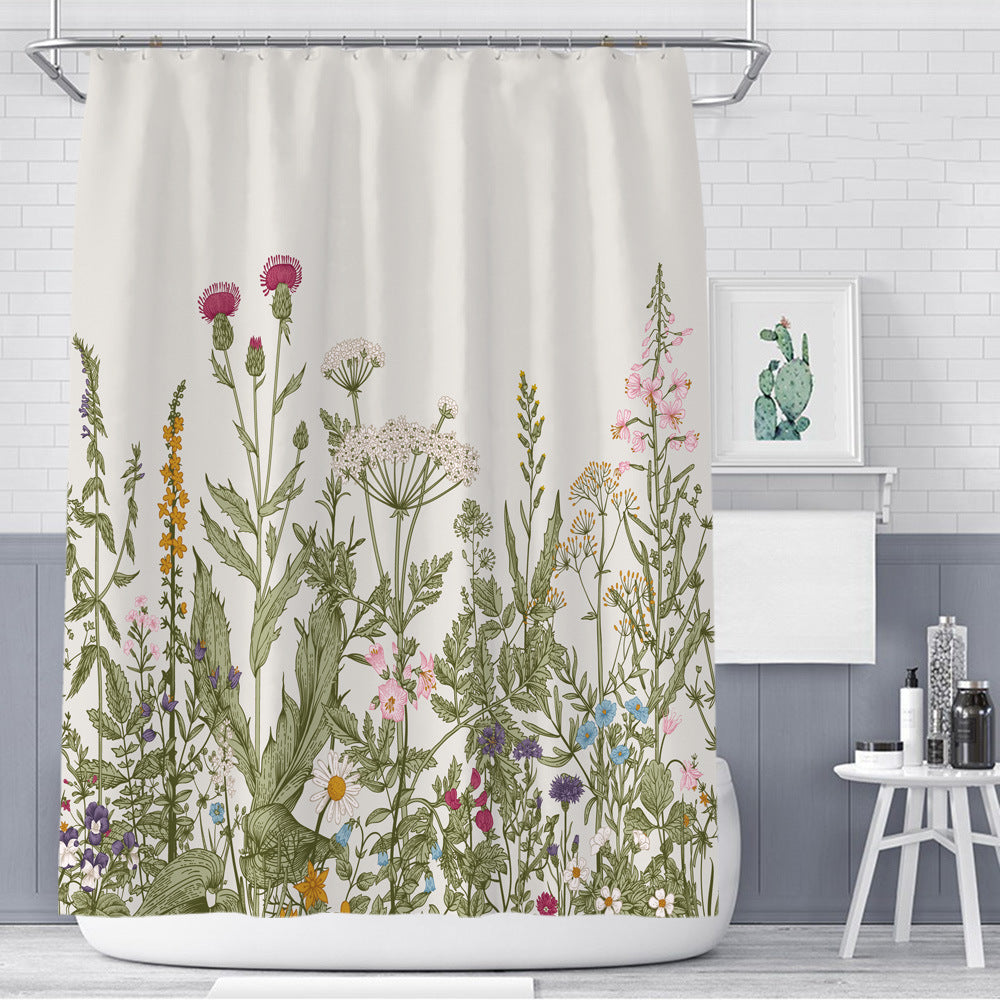 Botanical Bliss: Nature-Inspired Shower Curtain