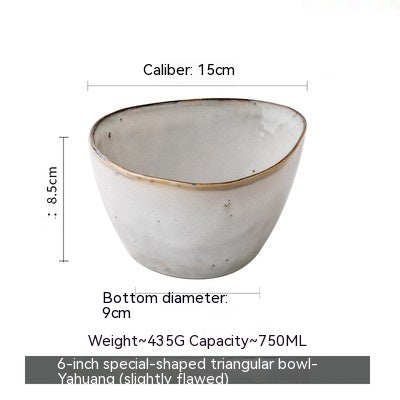 Vintage Charm: Irregular Salad Bowls