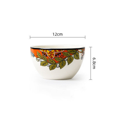 Blossom Bounty: Vibrant Floral Ceramic Tableware