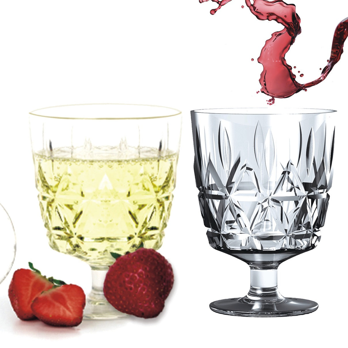 Euro Elegance: European Style Wine Glass