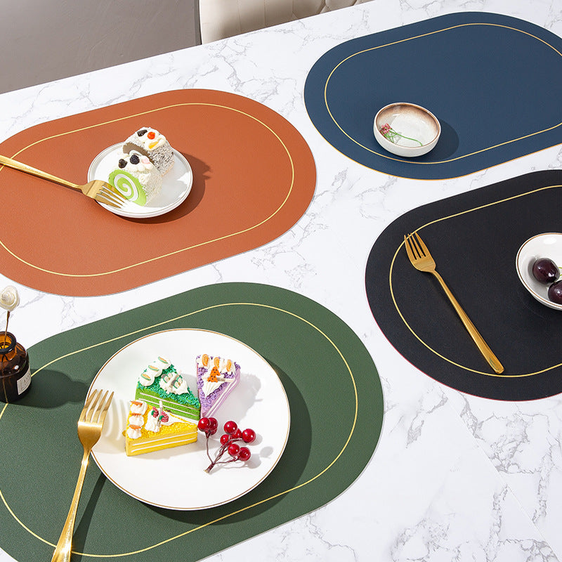 Vibrant Leather Dining Placemat