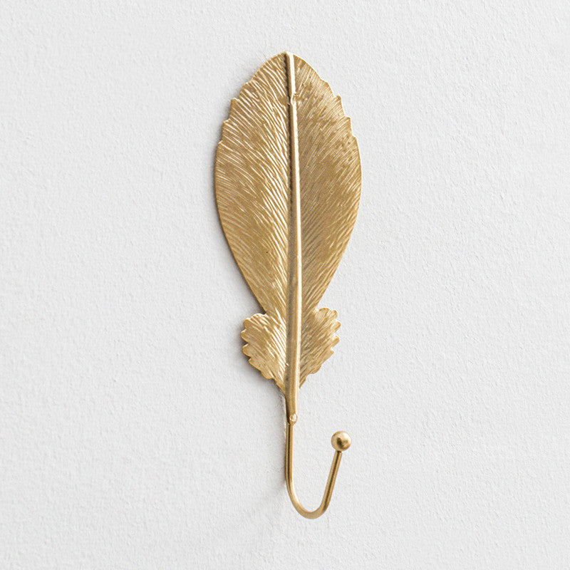 Golden Gleam Retro Wall Hooks