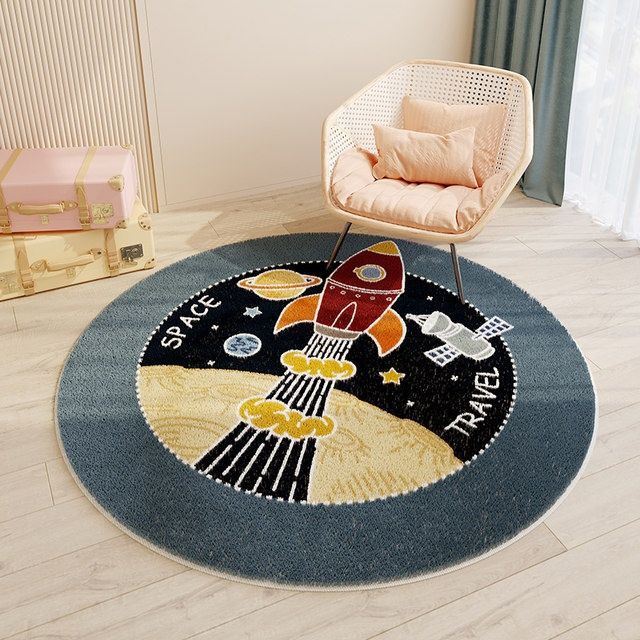 Children's Room Round Cashmere Rug