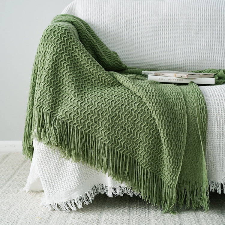 Chroma Knitted Throw Blanket