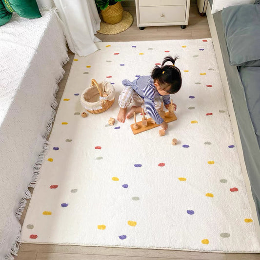 Rainbow Dot Delight Children's Rug