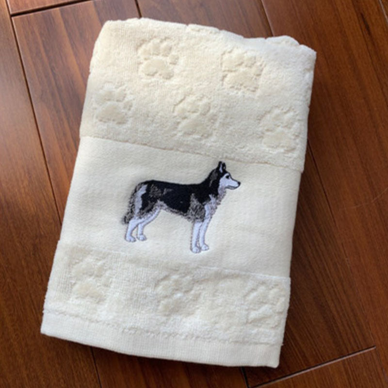 Pawsome: Dog Embroidered Towels