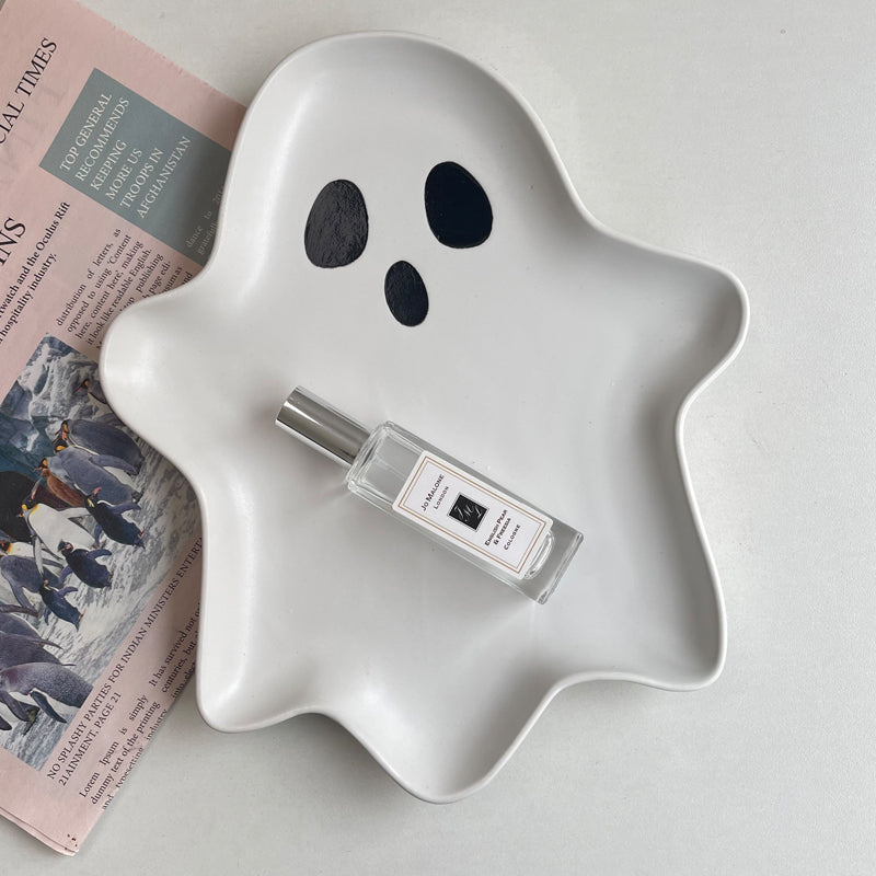 Spectral Sweets: Cute Ghost Shaped Ceramic Dish