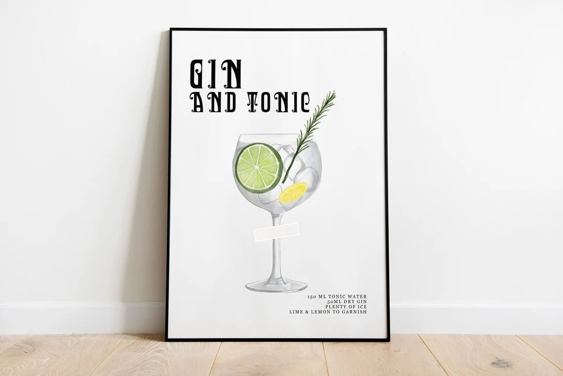 Vintage Spirits: Classic Cocktail Wall Art