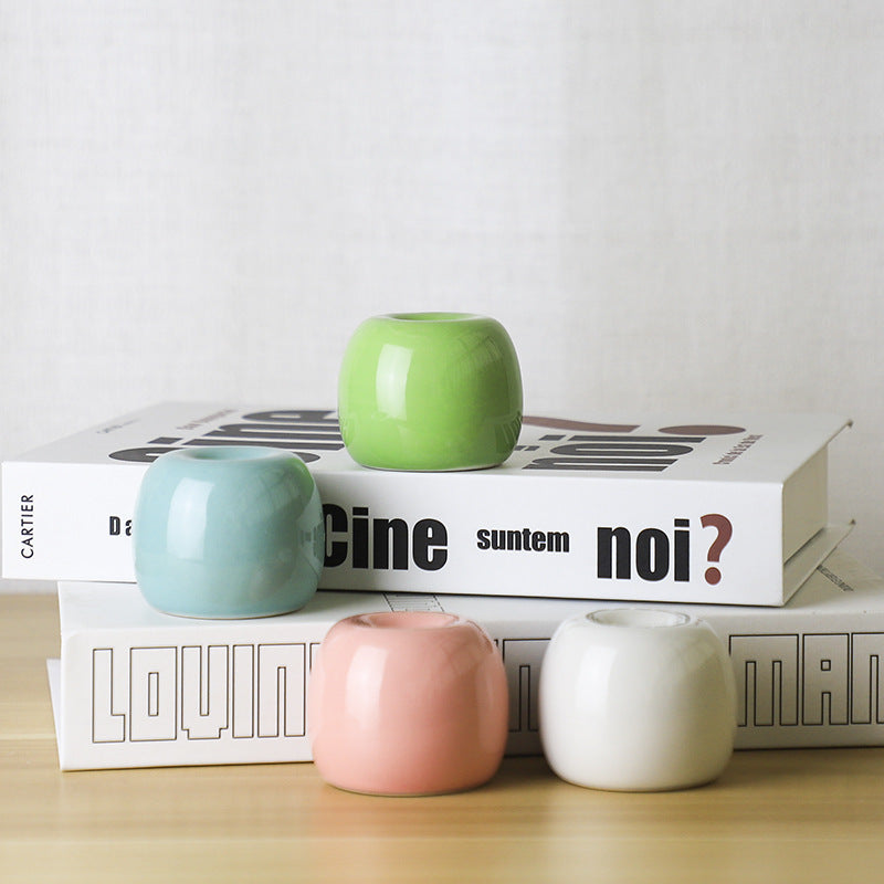 Chroma Glow: Contemporary Candle Holder