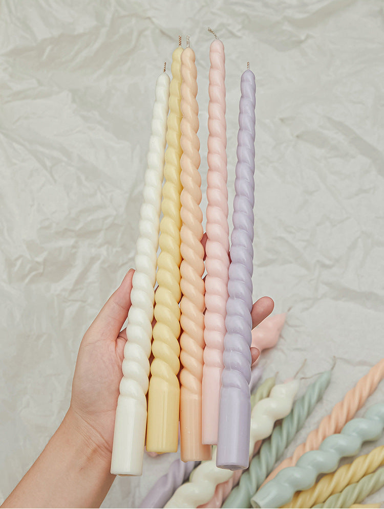 Pastel Glow Wax Candlesticks