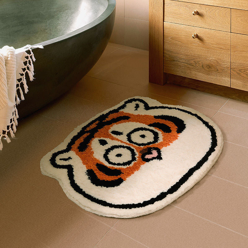 Tiger Paws: Cute Fat Tiger Floor Mat