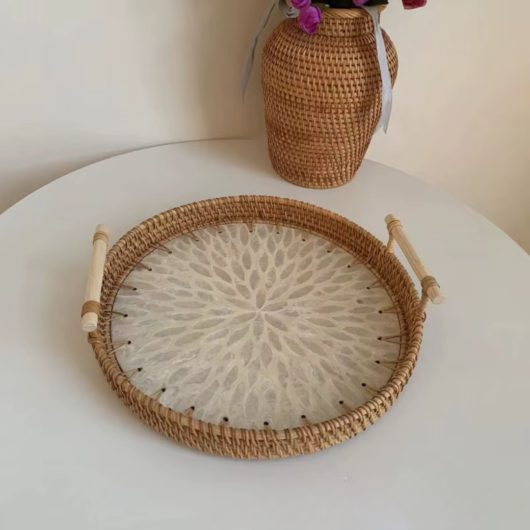 Decorative Rattan Tray