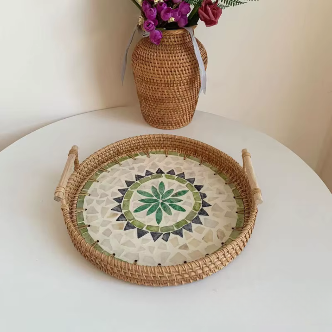 Decorative Rattan Tray