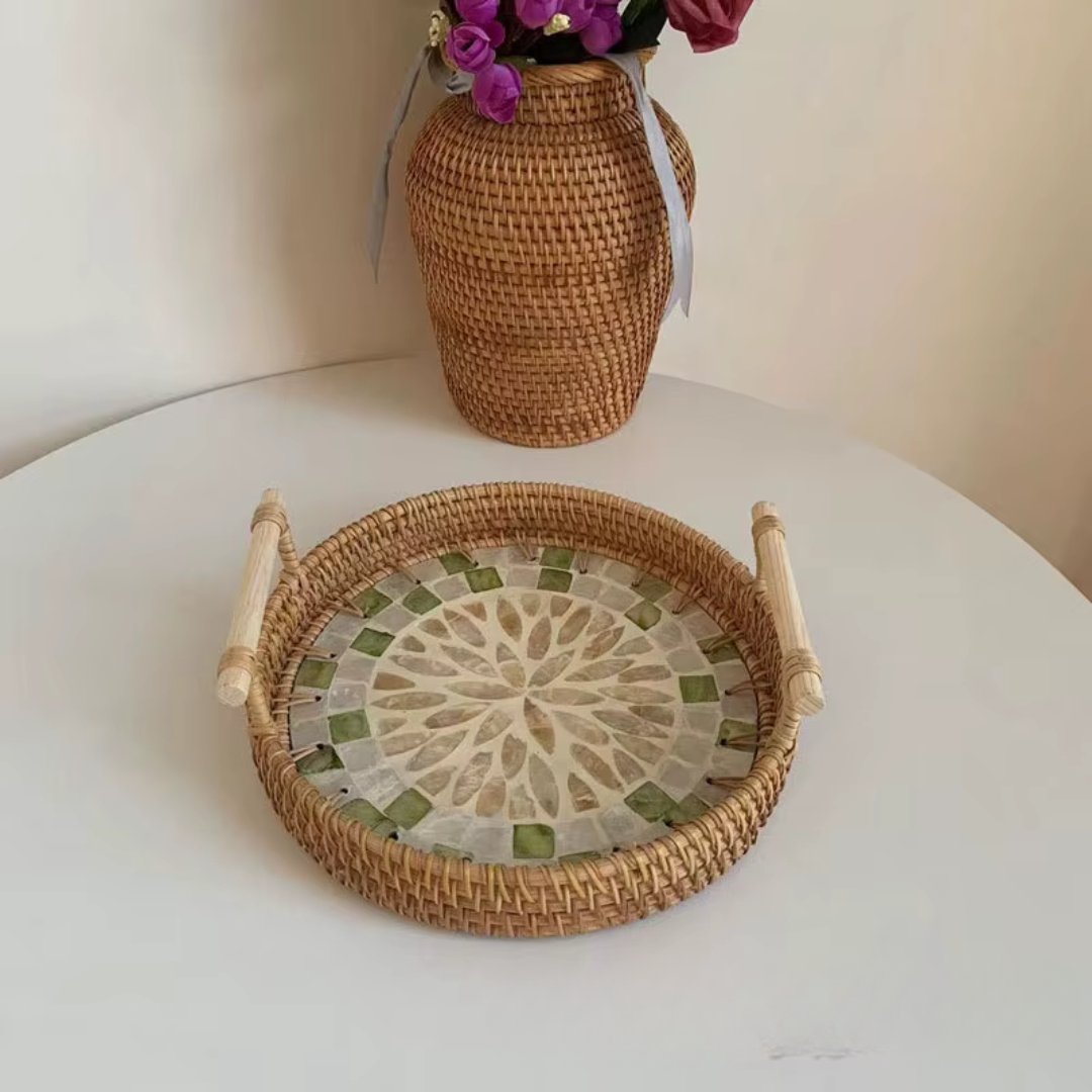 Decorative Rattan Tray