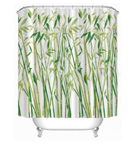 Bamboo Bloom Printed Shower Curtain