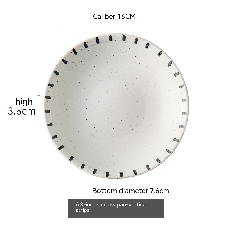 Dot Fusion: Black & White Dotty Plates