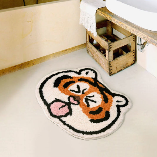 Tiger Paws: Cute Fat Tiger Floor Mat