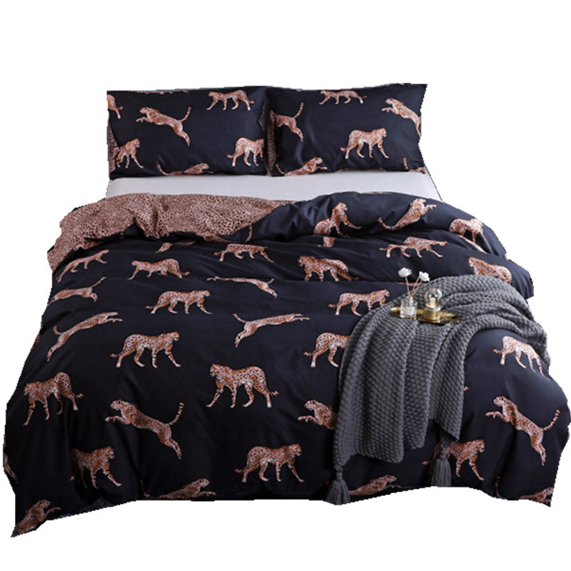 Wild Glam Cheetah Printed Bedding Set