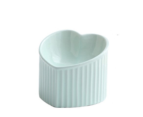 Heart Glow Ceramic Pet Bowl