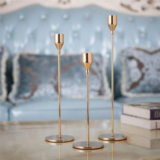 Golden Elegance Candle Holder