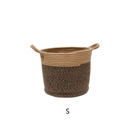 Hemp Haven: Cotton Linen Storage Laundry Basket