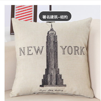 Urban Chic Sofa Pillows: Cityscape Collection