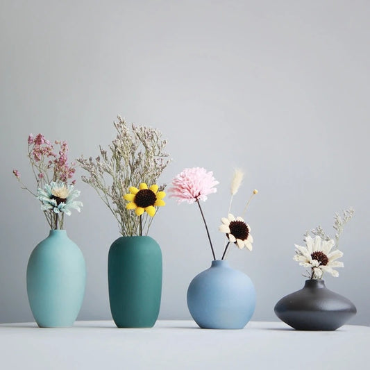 Chromatic Bloom: Colourful Ceramic Vase