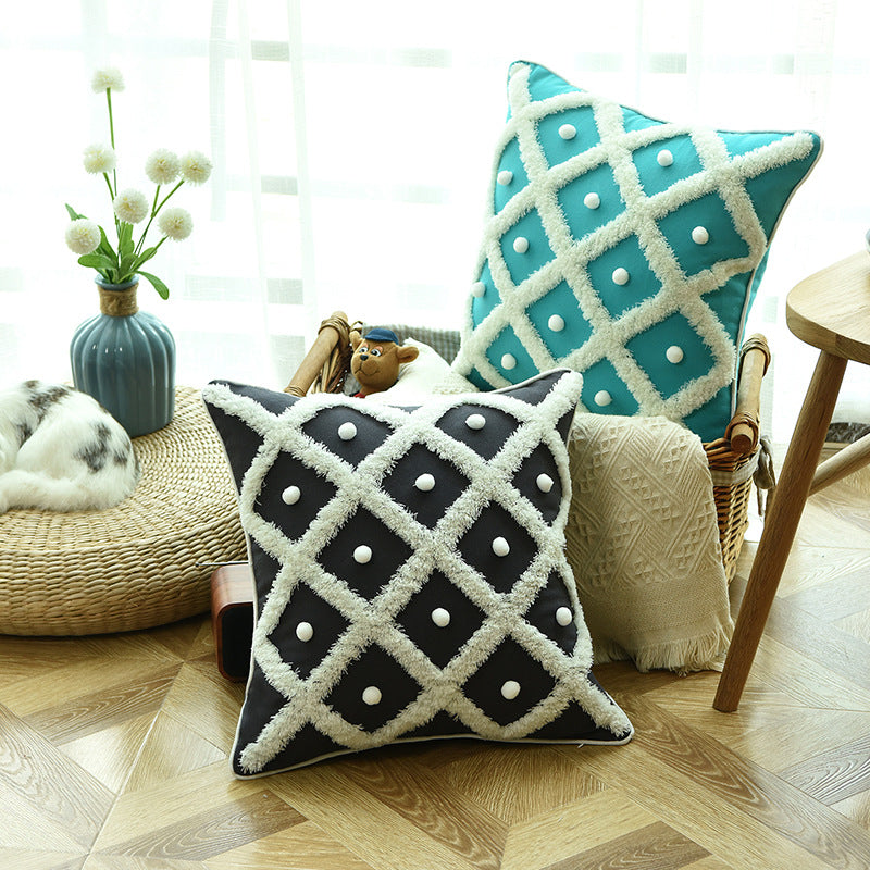 Moroccan Dreams: Creative Tufted Ball Pillowcase