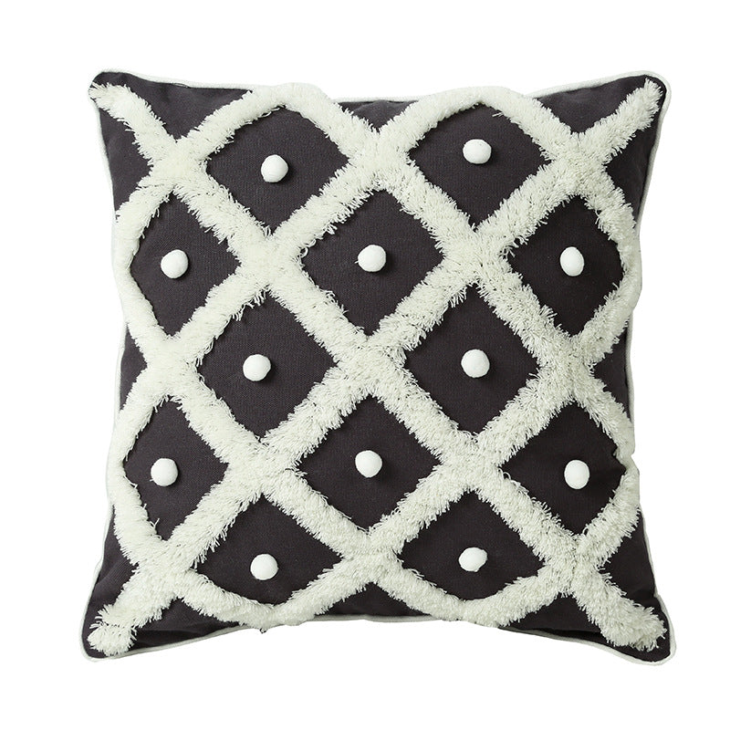 Moroccan Dreams: Creative Tufted Ball Pillowcase