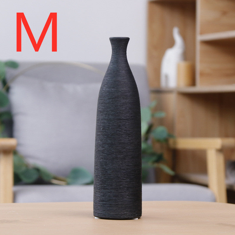 Textured Threads Ceramic Vase