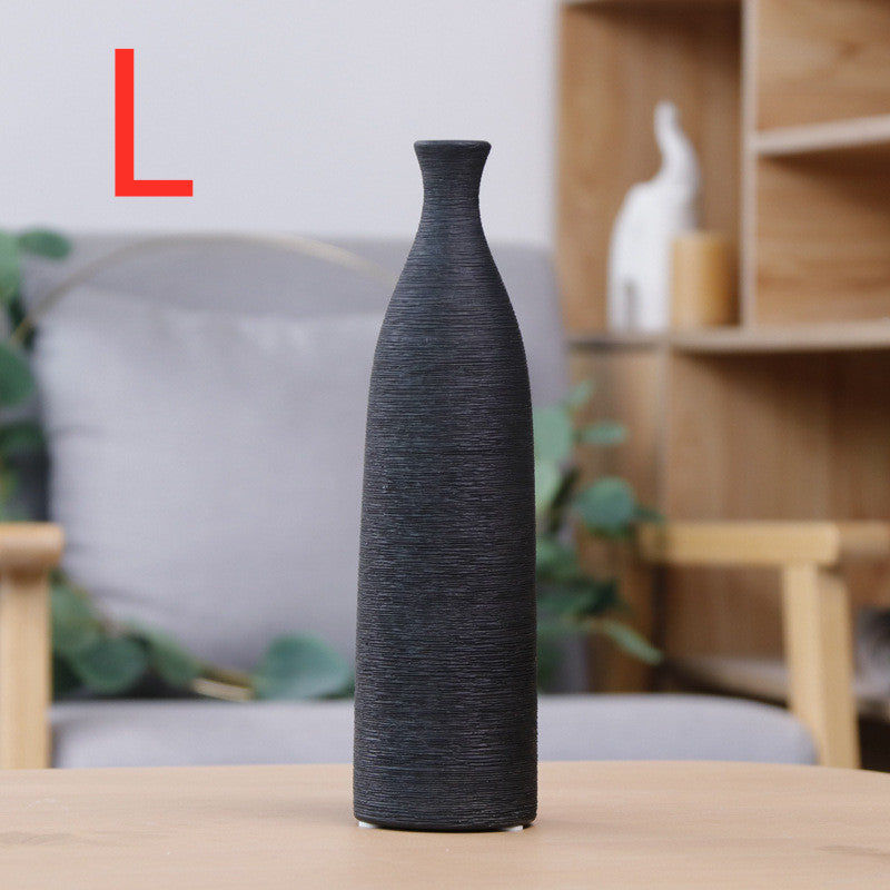 Textured Threads Ceramic Vase