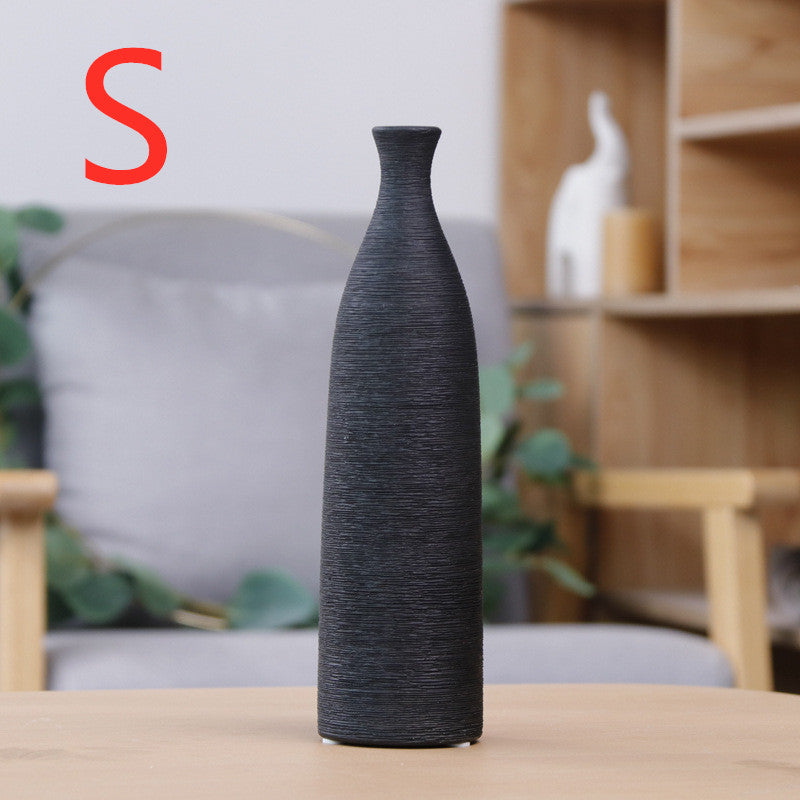 Textured Threads Ceramic Vase