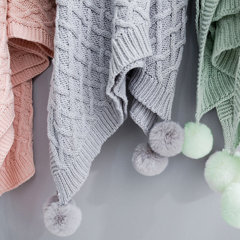 Chromatic Comfort: Knitted Blanket