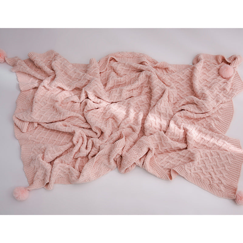 Chromatic Comfort: Knitted Blanket