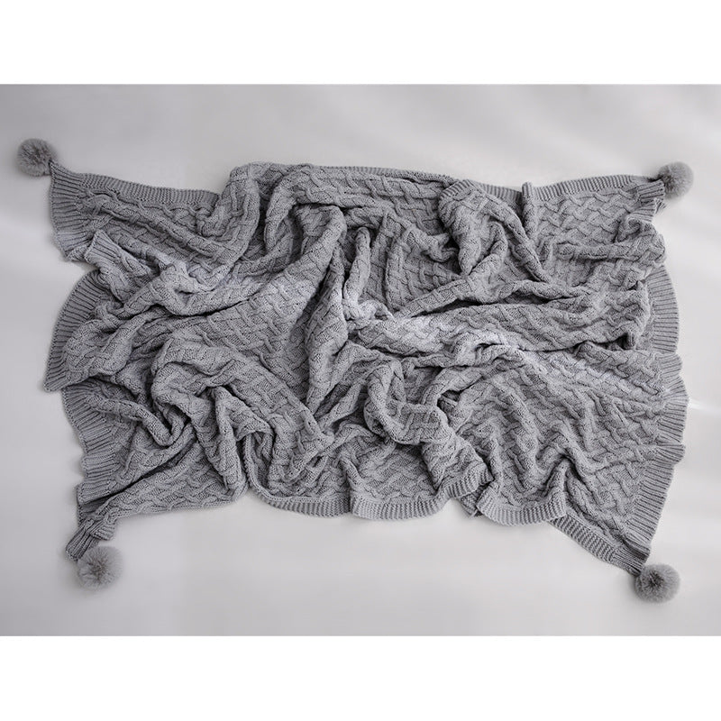 Chromatic Comfort: Knitted Blanket