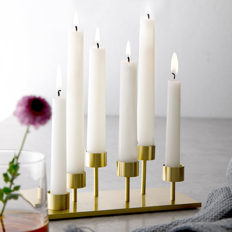 Golden Cascade Multi-Candle Holder