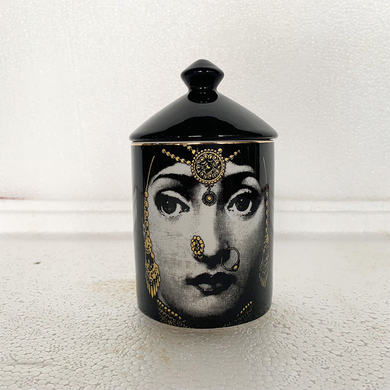 Art Deco Style Storage Jar Home