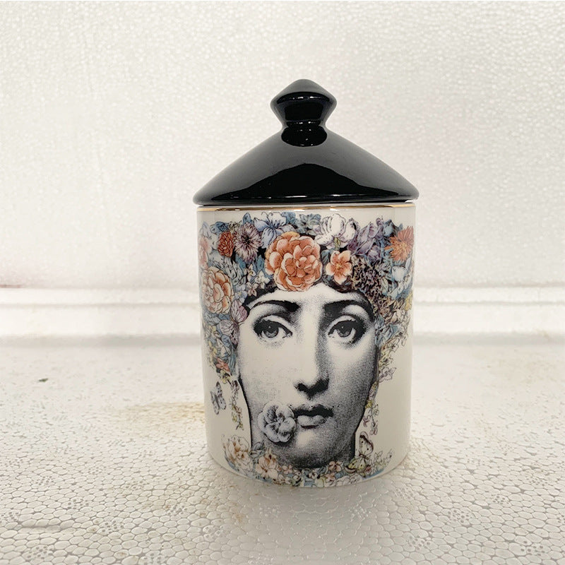 Art Deco Style Storage Jar Home