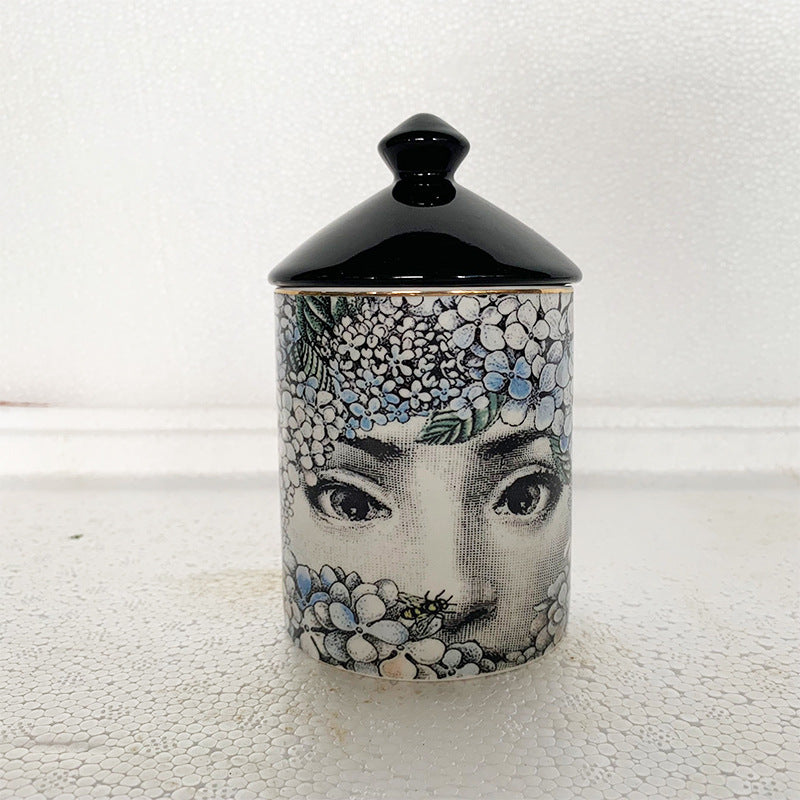 Art Deco Style Storage Jar Home