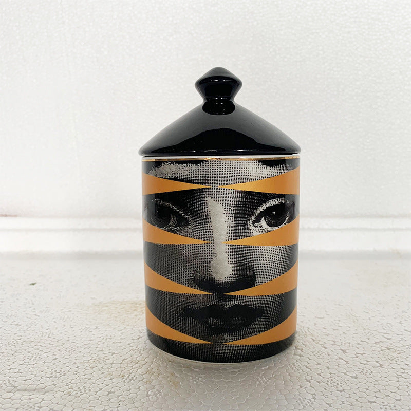 Art Deco Style Storage Jar Home